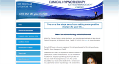 Desktop Screenshot of clinicalhypnotherapy-cardiff.co.uk